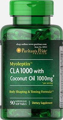 puritan's pride l carnitine 1000mg Puritan's Pride Myoleptin CLA 1000 with Coconut Oil-90 Softgels