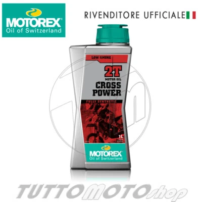 1 LITRO OLIO 2 TEMPI MISCELA MOTOREX CROSS POWER 2T 100% SINTETICO MOTOCROSS KTM