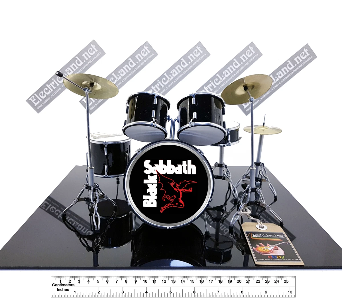 LiebeWH Set Di Batteria In Miniatura 14 Cm – Strumento Musicale Ornamentale In Metallo Con Finitura Oro, Per Scrivania E Collezionismo, Regalo Per Musicisti - 4