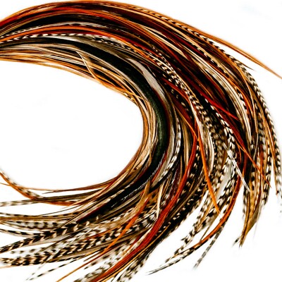 *SALE* 21pcs.  Natural variety 6-10'' Pro grade saddle Feather, Whiting Farms