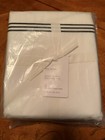 Pottery Barn Grand Percale/Embroidered Full/ Queen Duvet Cover, Nwt