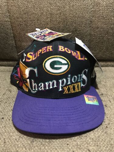 Vintage 1997 Green Bay Packers NFL Super Bowl XXXI Hat Cap Logo Athletic  NWT New