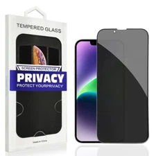 For iPhone 16 Pro Privacy Tempered Glass Screen Protector Black