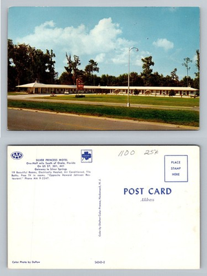 #ad #ad Ocala FL Florida Silver Princess Motel Gateway Silver Springs Vintage Postcard $0.99