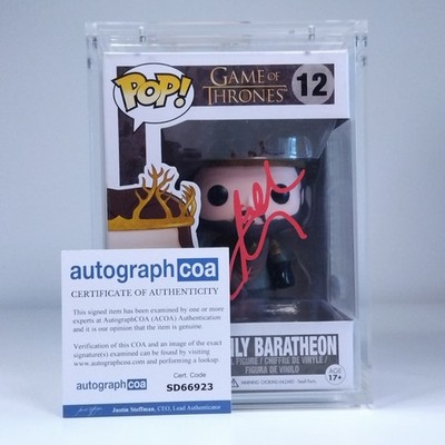 Funko Pop Autogramm signed Game Thrones Renly Baratheon Gethin Anthony ACOA #12