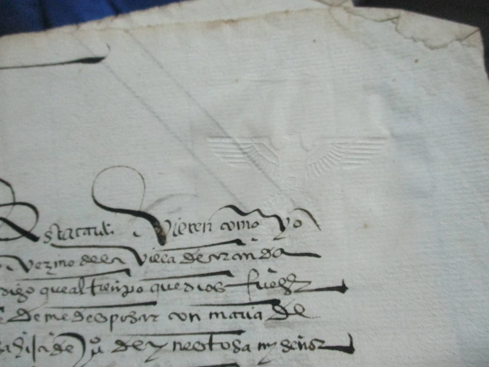 Documento de 1557 Requisado por el Ejercito aleman en la Segunda Guerra Mundial - Imagen 3 de 4