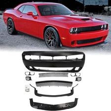 Front Bumper Cover Fascia Grille For Dodge Challenger Hellcat 2015-2023 Primed