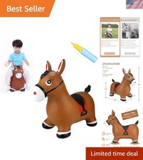Adorable Inflatable Toddler Horse Hopper - Engaging Playtime Gift for Age 2-4