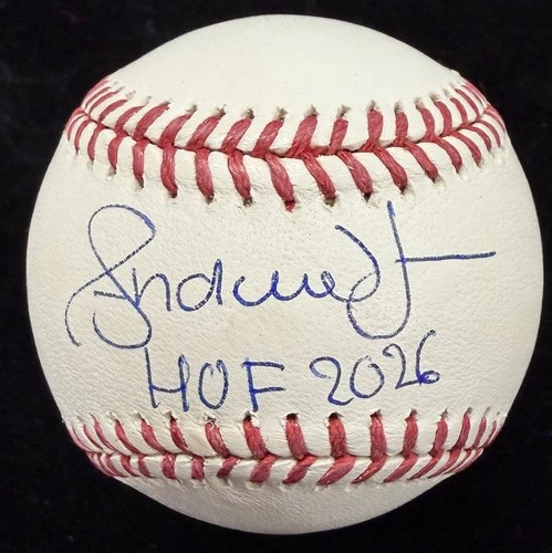 Andruw Jones HOF 2026 Signed Baseball Beckett Witness Holo