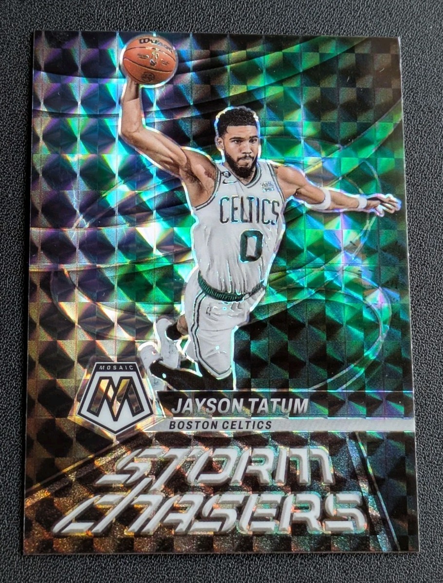 2022 Panini Mosaic Jayson Tatum #11 Storm Chasers Prizm SP Boston Celtics
