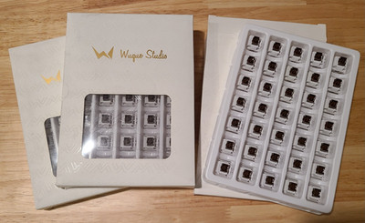 WS Wugue Studio keyboard switches - Brown - 105 pcs (3 boxes of 35) 3D Printing