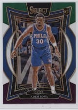 2024-25 Panini Select Concourse Green White Purple Prizm Adem Bona #97 0c4