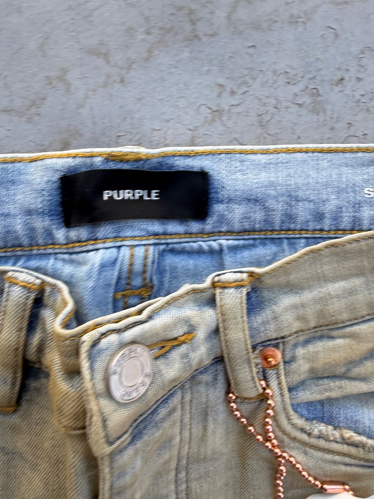Purple Brand P001 Superlight Oil Repair Jeans Light Indigo image 7