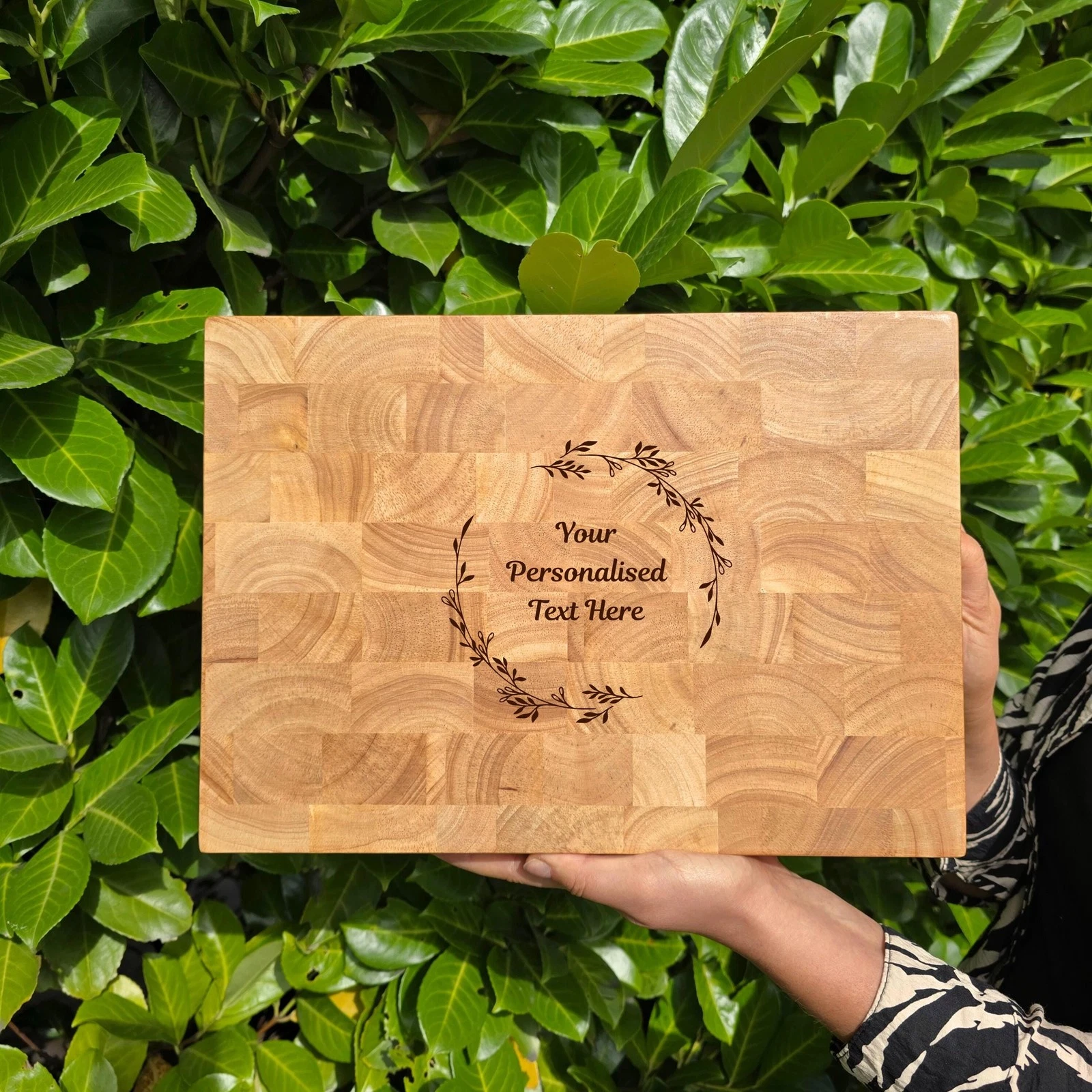 Large Personalised End Grain Butchers Block Chopping Board: Couples, Weddings,
