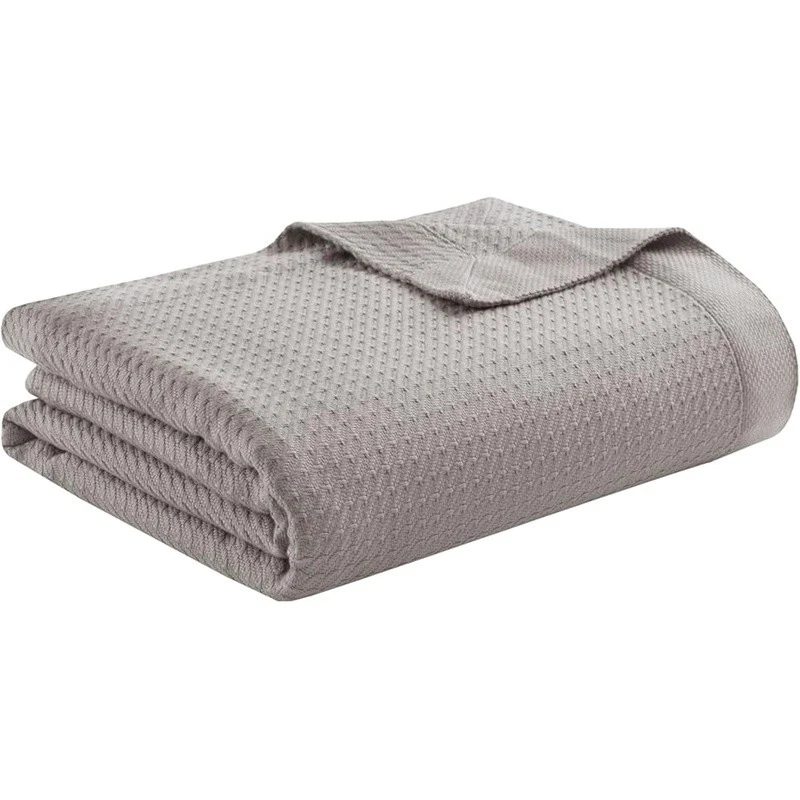 Egyptian Cotton Lightweight Breathable King Size Blanket Soft Durable Comfort US - Image 2 of 4