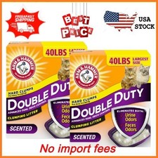 2 pack ARM HAMMER Double Duty Cat Litter Advanced Odor Control Clumping Litter