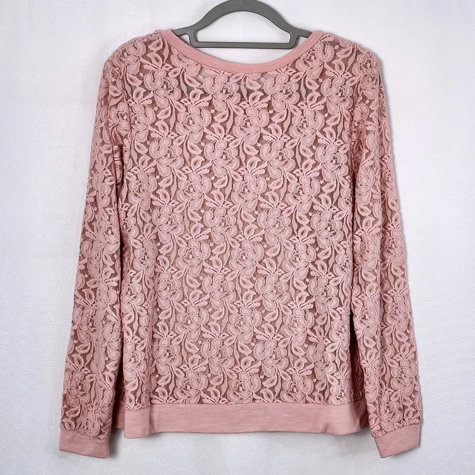 Blusa Top Mujer Cato Rosa Floral Encaje Etiquetada 18/20 - Se Ajusta a XL/1X Foto 2 de 4