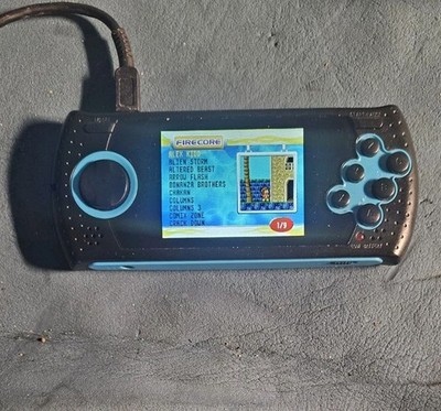Sega Genesis Ultimate Portable Game Player Working Black/ Blue Model