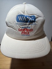 VINTAGE Grand Prix Nissan Trucker Hat White Cap