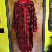 VTG David Brown Boutique, CALIF. Long Red Robe XL