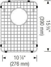 BLANCO 231342 Diamond Stainless Steel Sink Grid Bowl 60/40 Low Divide Sink.