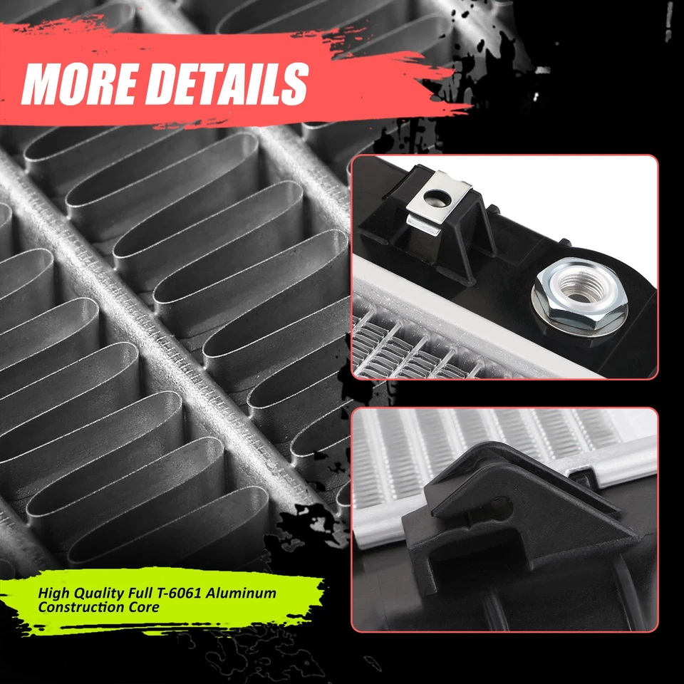 {DPI 1700} Radiador de núcleo de aluminio estilo OE T6061 para Oldsmobile Aurora 4.0 95-96 Foto 4 de 4