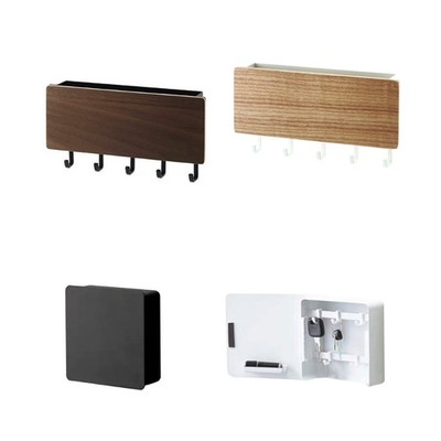Multipurpose Wall Key Rack with Mail Holder Sturdy Hooks Stylish Finish