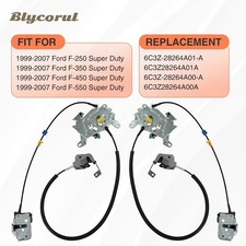 Rear Door Latch Assembly and Cable, Compatible with 1999-2007 Ford F250 F350 F45