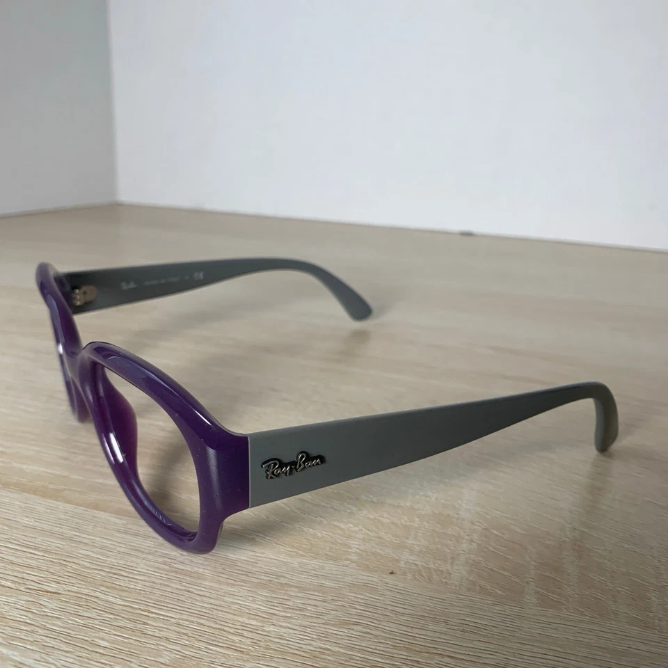 Gafas de sol Ray-Ban RB4198 6046/71 ¡RARAS! Ojo de Gato Gris Violeta 55-18 Hecho en Italia Foto 3 de 4