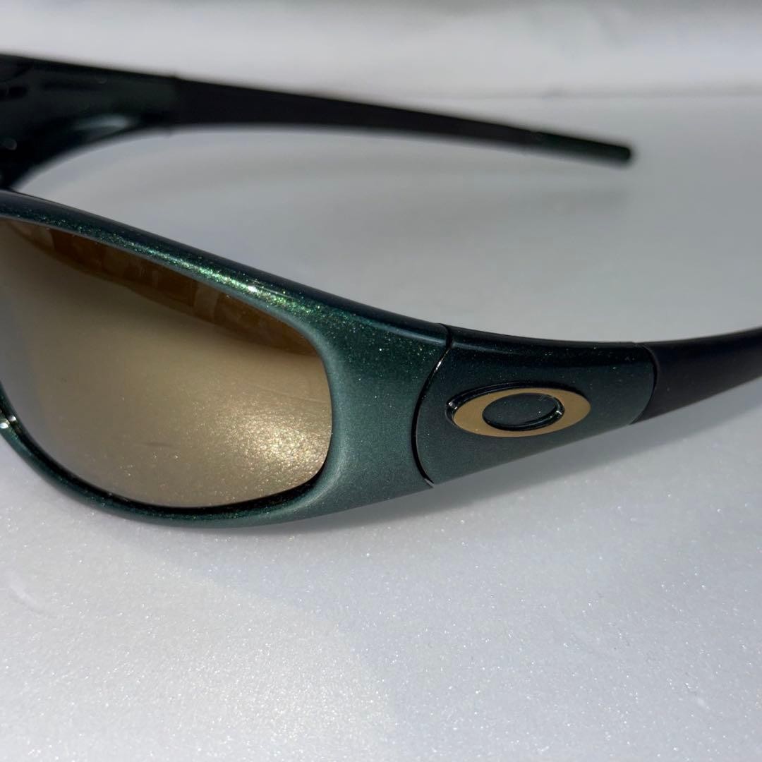 Oakley OG Straight Jacket 1996 Sunglasses Vintage Green Gold