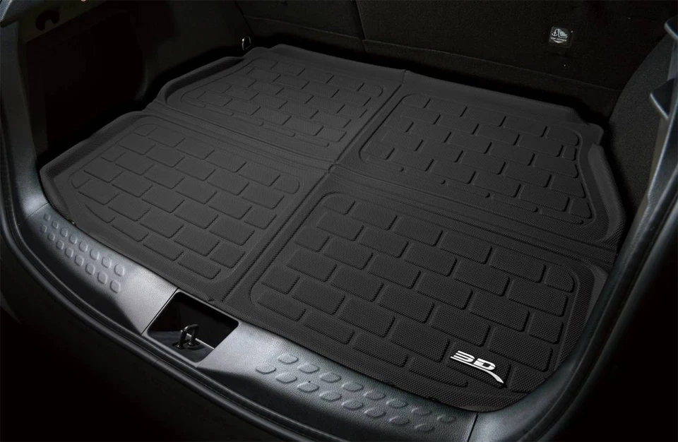Cargo Liner Trunk Floor Mats All Weather Custom Fit Black for 10-13 Forte Sedan Foto 2 de 4