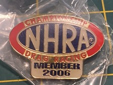 PINCHE SOUVENIR REVERS CHAPEAU DE COURSE DE DRAG CHAMPIONNAT LOGO OVALE 2006 NHRA RAPIDE !