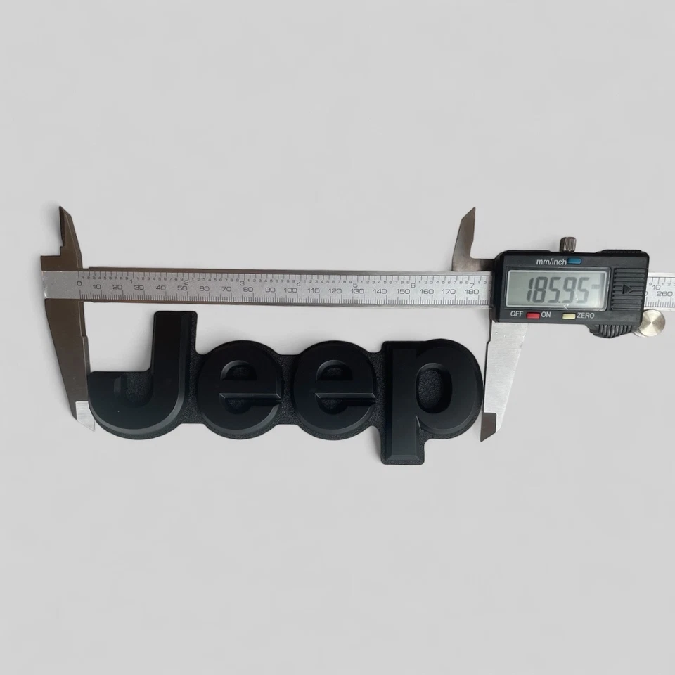 Rear Liftgate Jeep Emblem Matte BLACK Logo Badge for Grand Cherokee 2014-2022 - Image 4 of 4