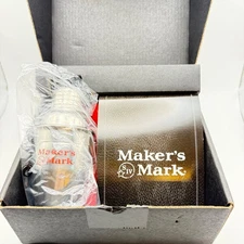 Maker's Mark Bourbon Ball Cocktail Shaker Set Red Napkins Ambassador Gift