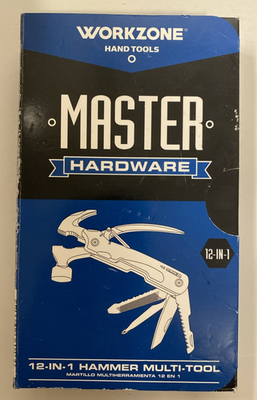 #ad Workzone Master Hardware 12 in 1 Hammer Multi Tool Folding Knife Tool $16.99