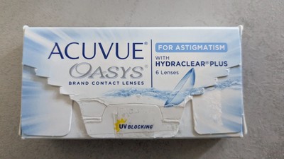 4 Stück Acuvue Oasis for Astigmatism, Sph -2,25, Cyl.  -1,75