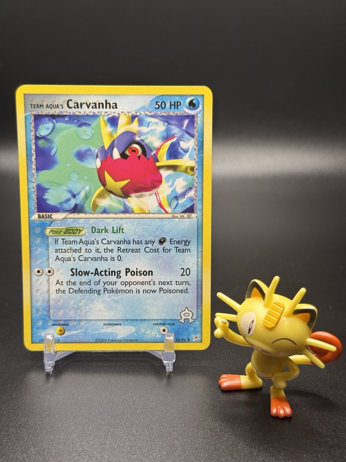 Pokemon Team Aqua's Carvanha 25/95 Team Magma vs Team Aqua Regular - NM