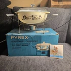 New ListingVintage Pyrex Hospitality Casserole 2 Qt Golden Cherry Blossom 924-CW with Box