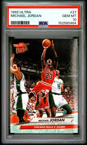 1992 FLEER ULTRA #27 MICHAEL JORDAN PSA 10