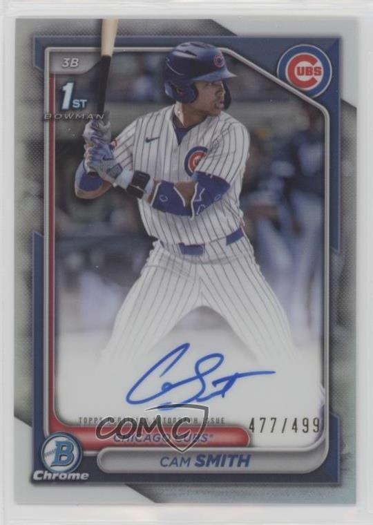 2024 Bowman Draft Chrome Prospect Refractor 477/499 Cam Smith #CPA-CS Auto v9t