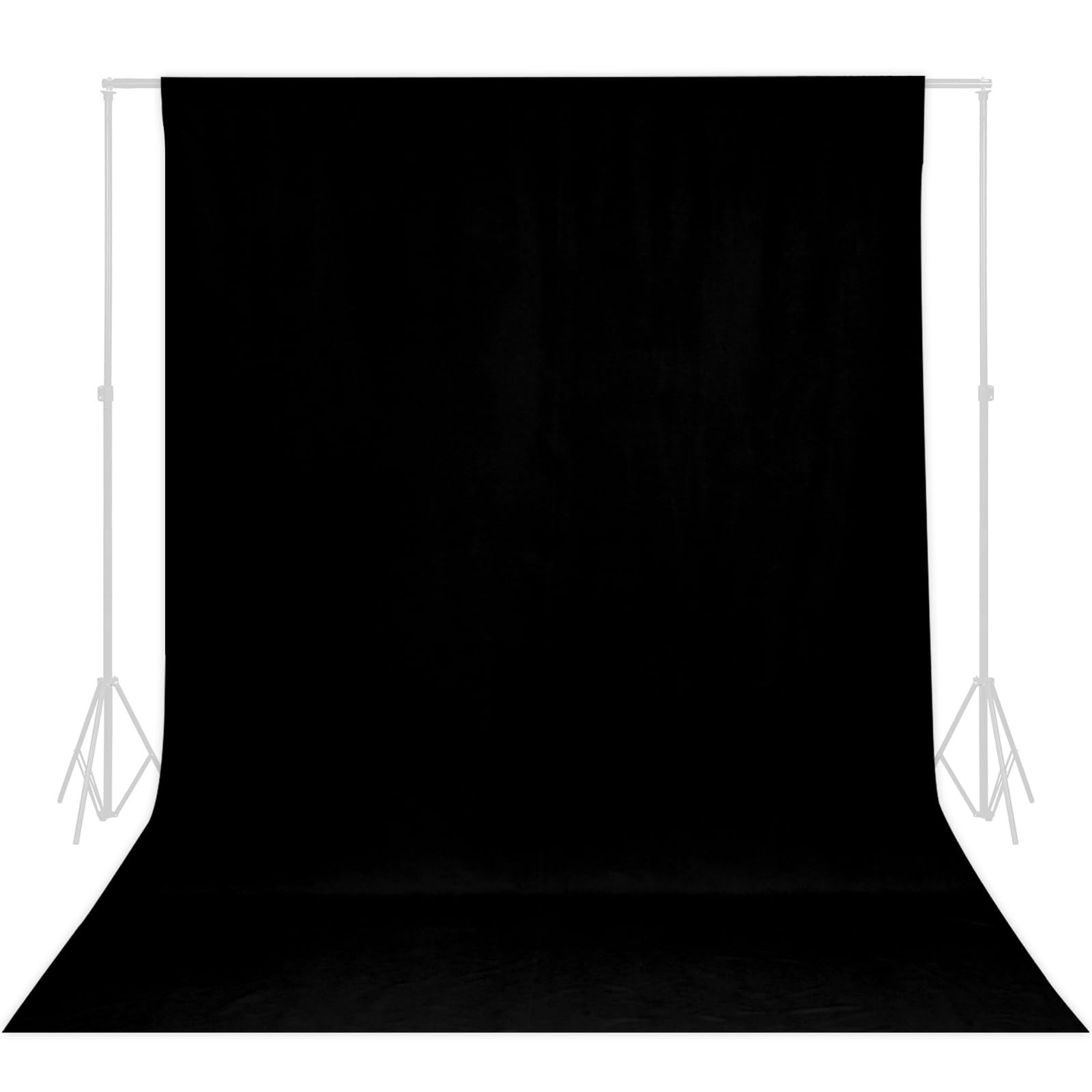 TRLYC Black Photography Backdrops 5x7 FT Seamless Background for Studio 5x7FT
