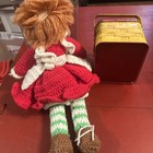 Vintage 1980 Strawberry Shortcake Metal Picnic Basket Box And Crochet Doll Tub22 — photo 2