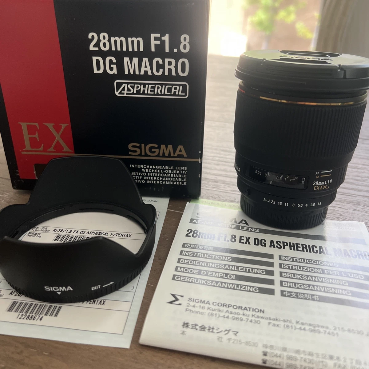 Sigma Pentax K 28mm Focal Camera Lenses for sale | eBay