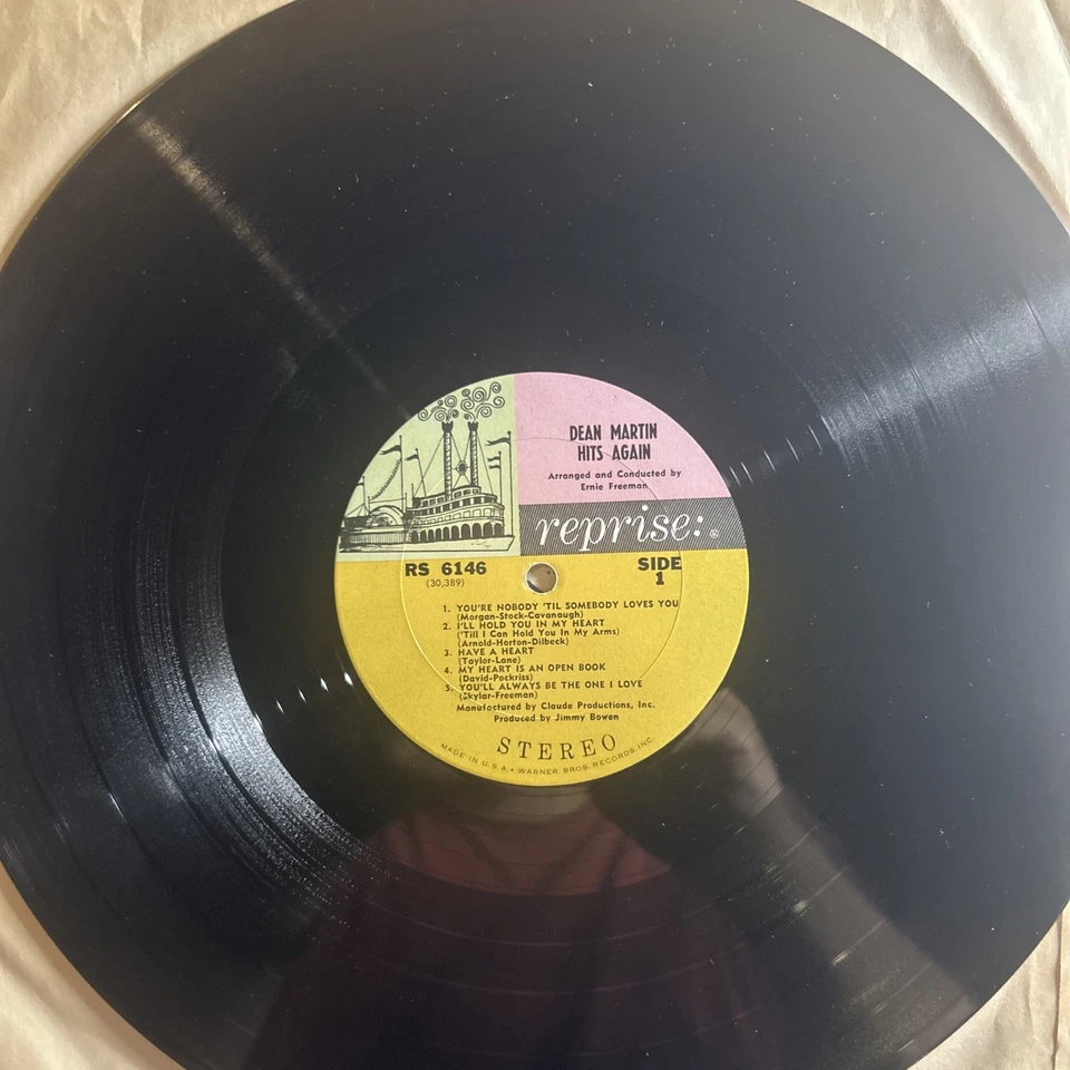 (NEW) DEAN MARTIN "HITS AGAIN" (RARE VINYL / 1ST RL- 1965 / GEM) - Image 3 of 3