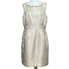 Tahari Shimmer Sleeveless Dress Size 14