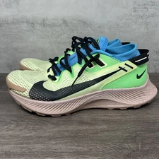 Nike Pegasus Trail 2 Shoes Mens 9.5 Barely Volt Green Blue Lot CK4305-700