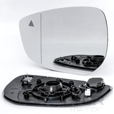 Driver Left Lh Mirror Glass For 2019-2026 Mazda 3 With Blind Spot Monitor
