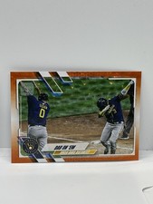 2021 Topps #7 Dab On Em /299 Orange Ice Foil Brewers