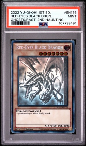 Red-Eyes Black Dragon GFP2-EN176 1st Edition Ghost Rare SHIFT Yugioh PSA 9 *491