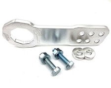 Password Jdm Universal Front Rear Tow Hooks - Color Silver Front Tow Hook